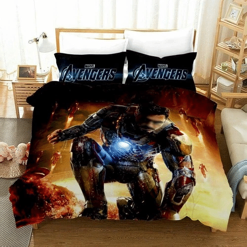 Iron Man 14 Bedding Sets Duvet Cover Bedroom Quilt Bed