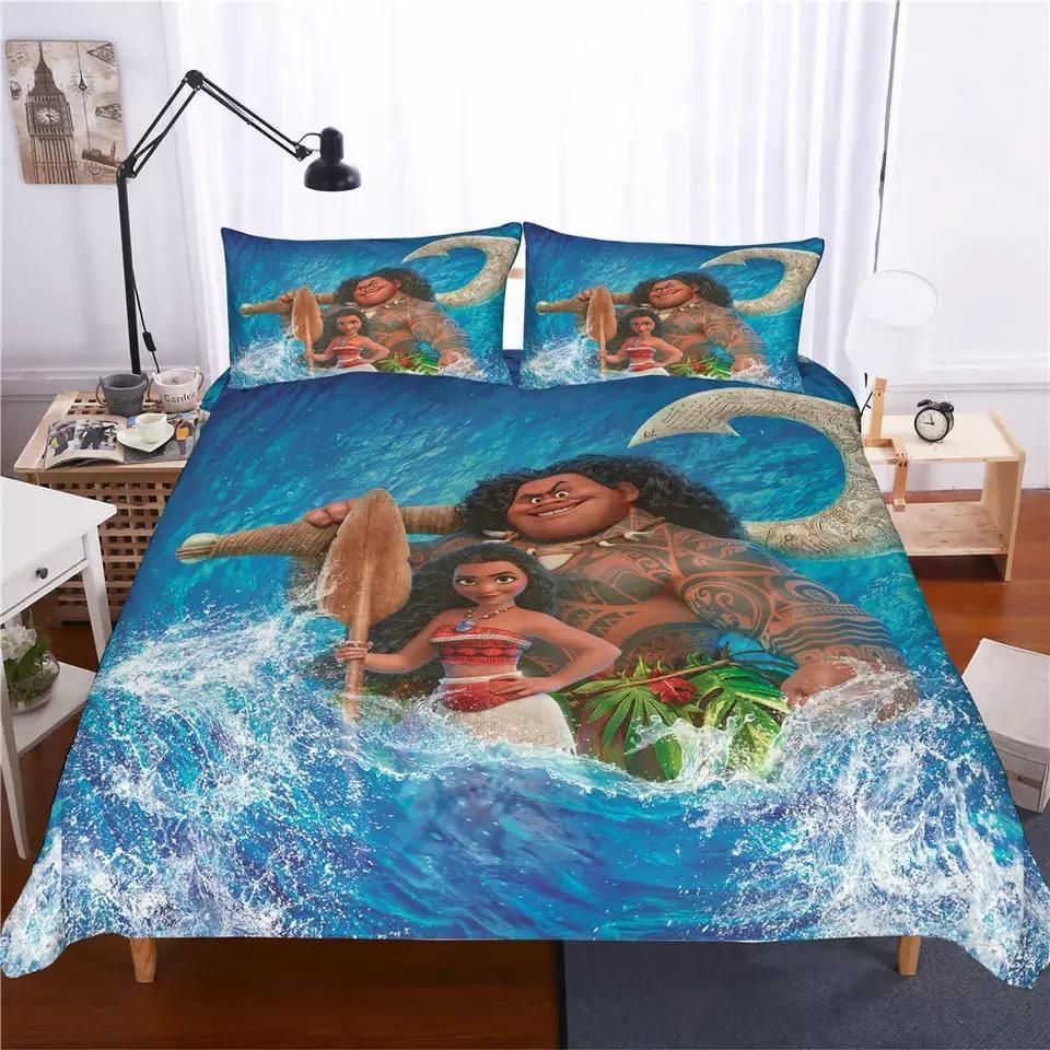 Moana 3 Duvet Cover Pillowcase Bedding Sets Home Decor Quilt