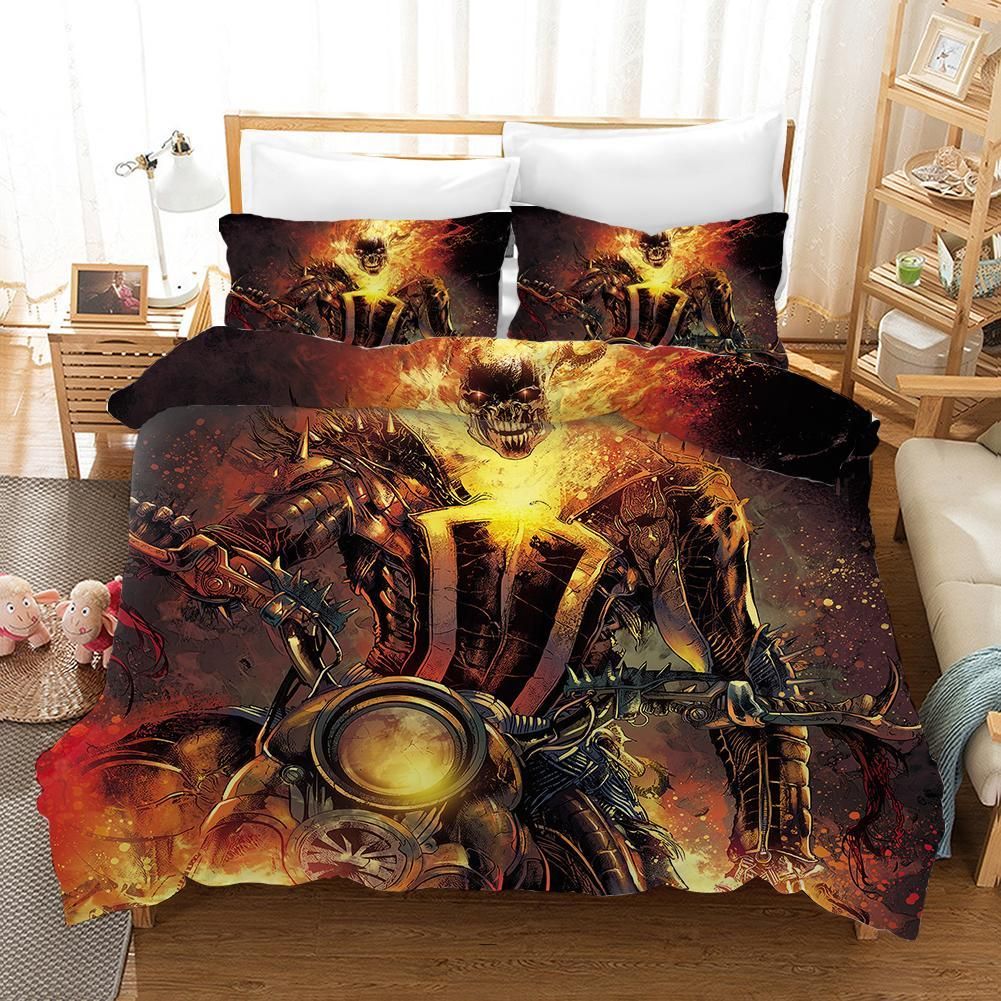 Ghost Rider 7 Duvet Cover Pillowcase Bedding Sets Home Bedroom