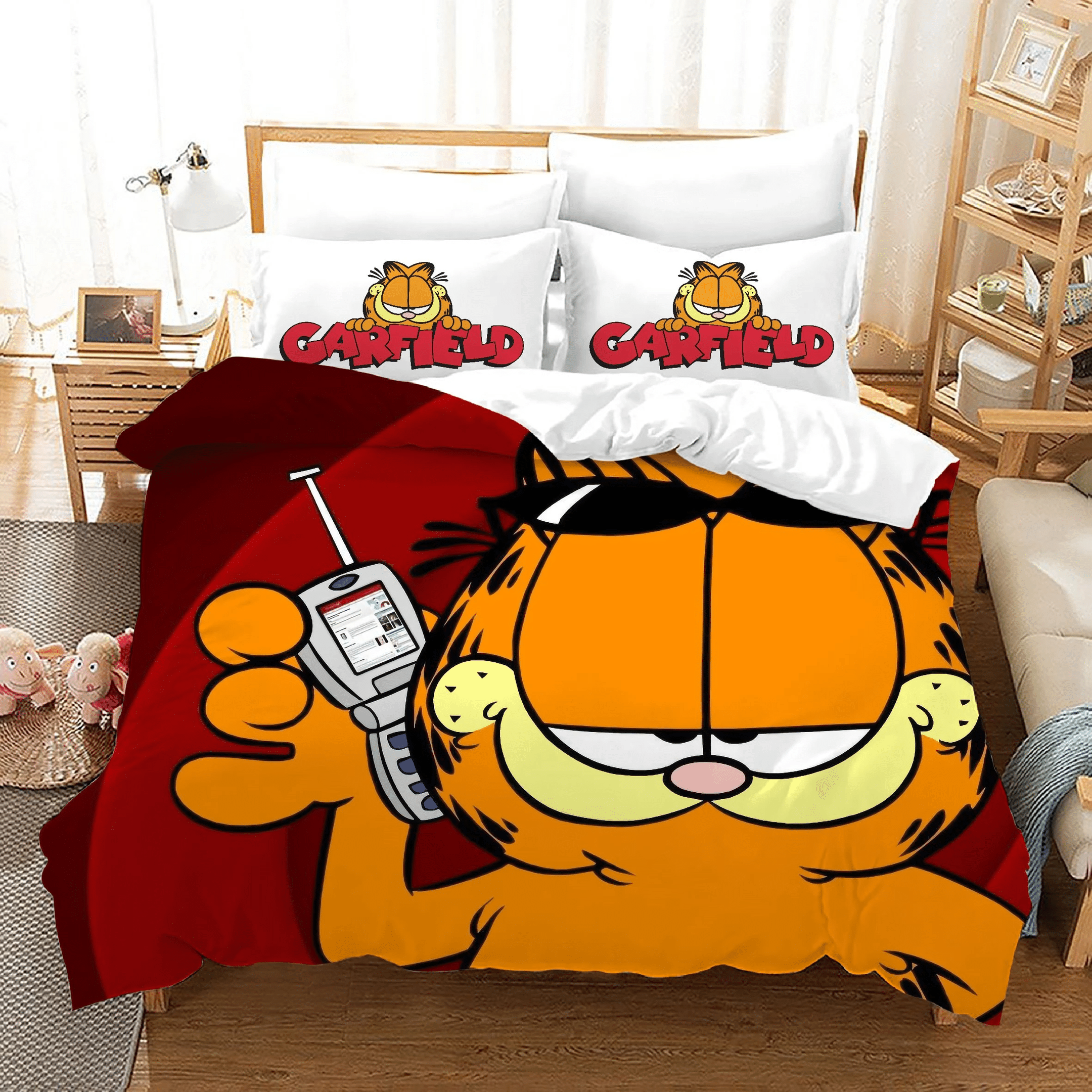 Garfield Exotic Cat 4 Duvet Cover Quilt Cover Pillowcase Bedding