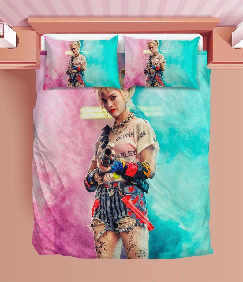 Harley Quinn Duvet Quinn Bedding Sets Comfortable Gift Quilt Bed
