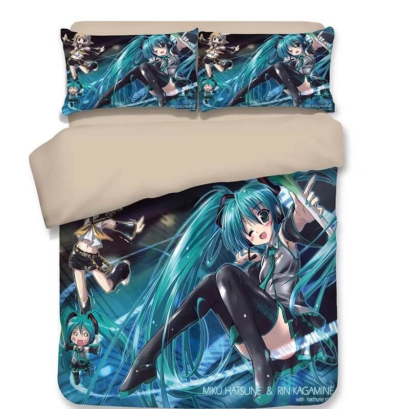 Hatsune Miku 10 Duvet Cover Pillowcase Bedding Set Quilt Bed