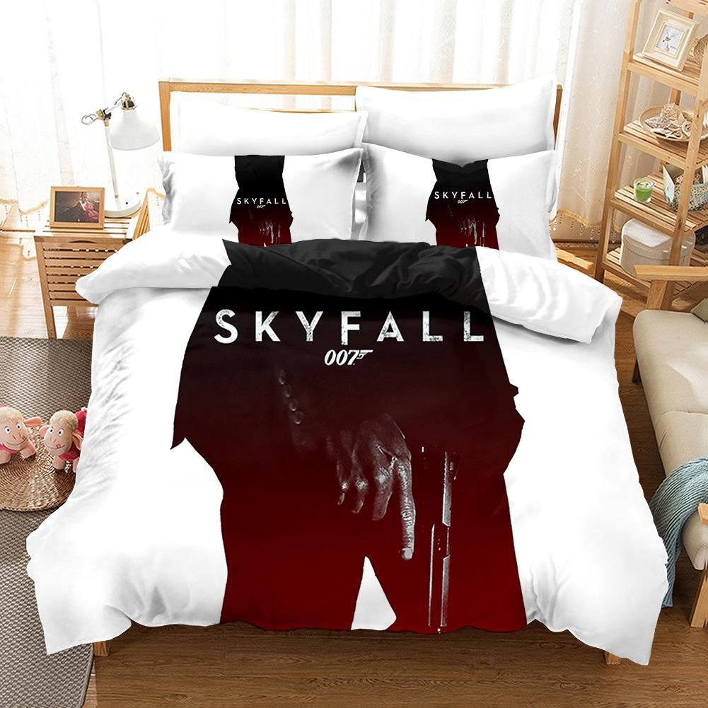 James Bond 1 Duvet Cover Pillowcase Bedding Sets Home Bedroom