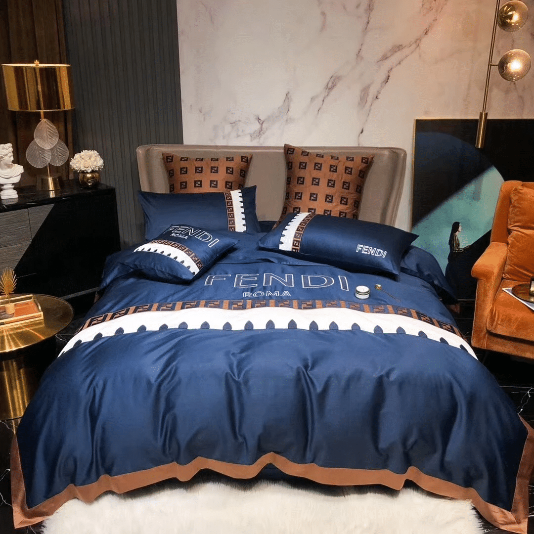 Luxury Fendi Roma Luxury Brand Type 01 Bedding Sets Quilt