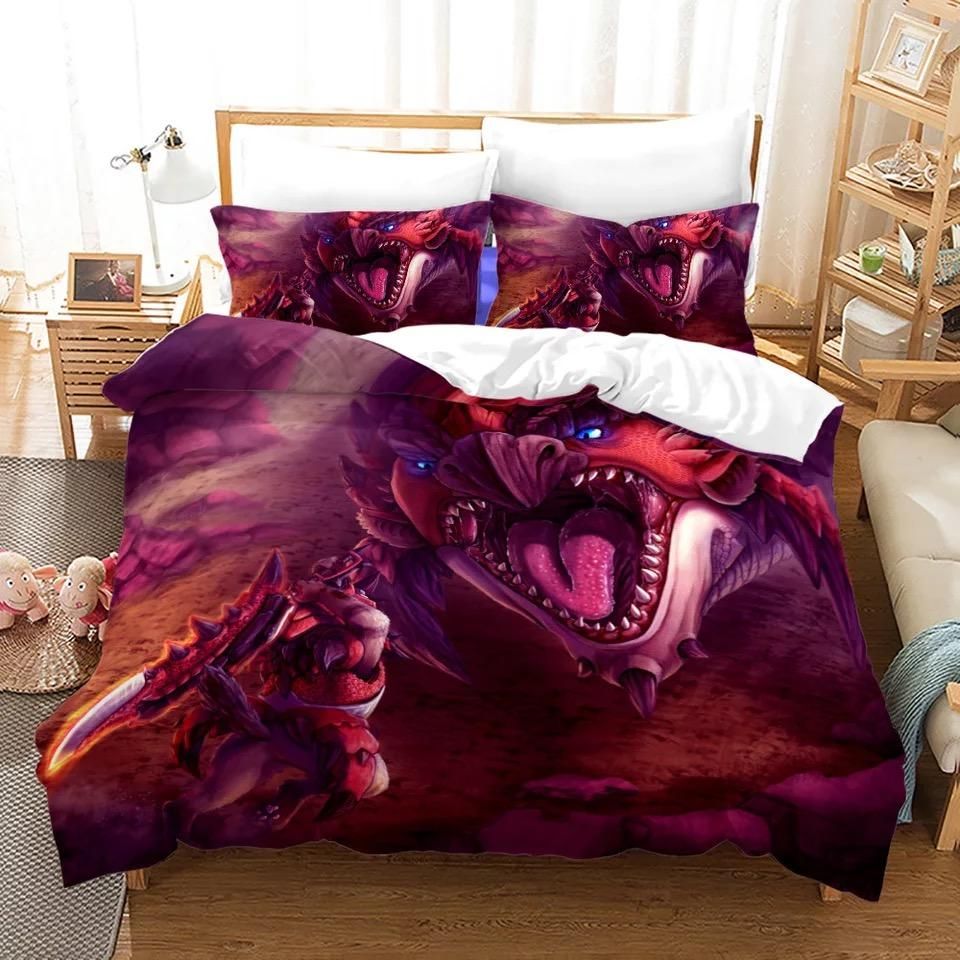 Monster Hunter 9 Duvet Cover Quilt Cover Pillowcase Bedding Sets