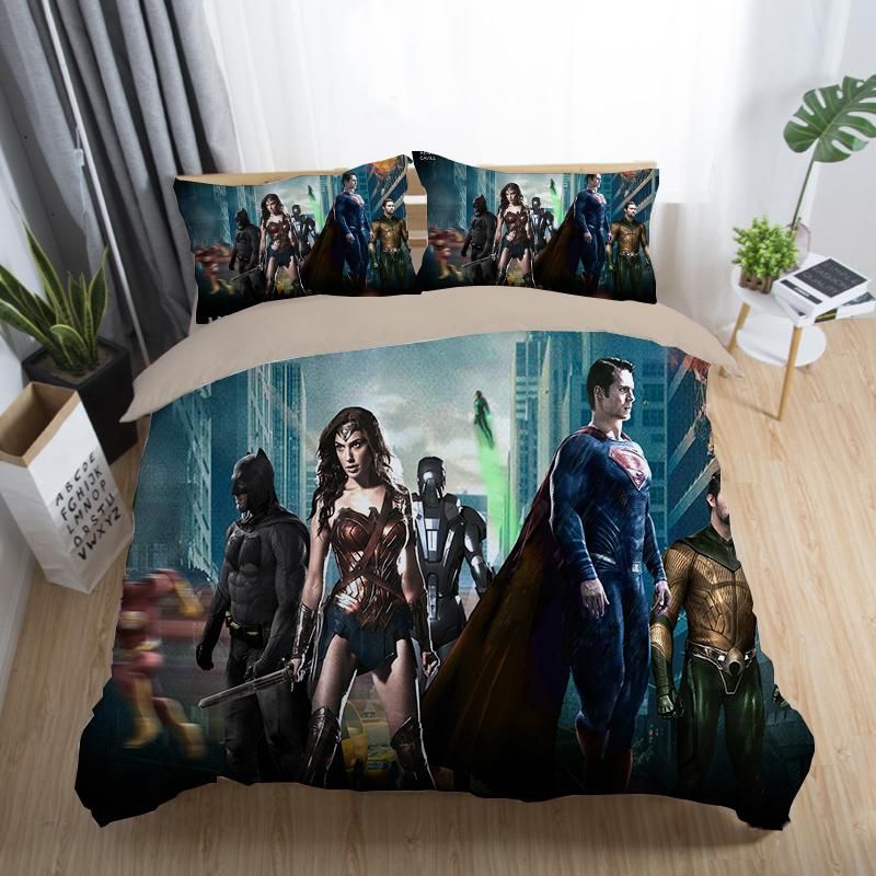 Justice League 11 Duvet Cover Quilt Cover Pillowcase Bedding Sets
