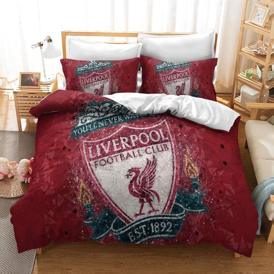 Liverpool Football Club 8 Duvet Cover Pillowcase Bedding Sets Home