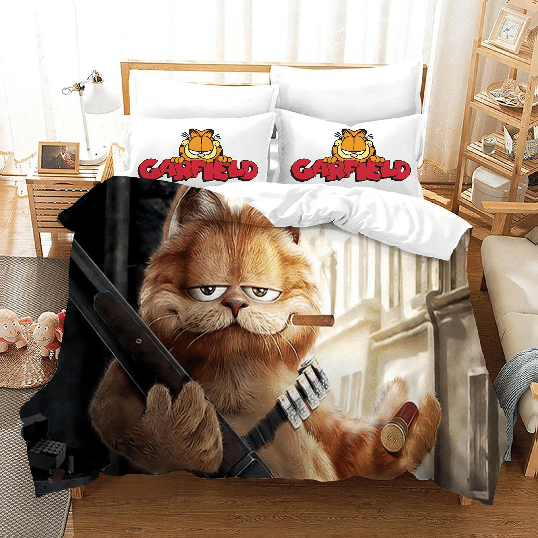 Garfield Exotic Cat 17 Duvet Cover Quilt Cover Pillowcase Bedding