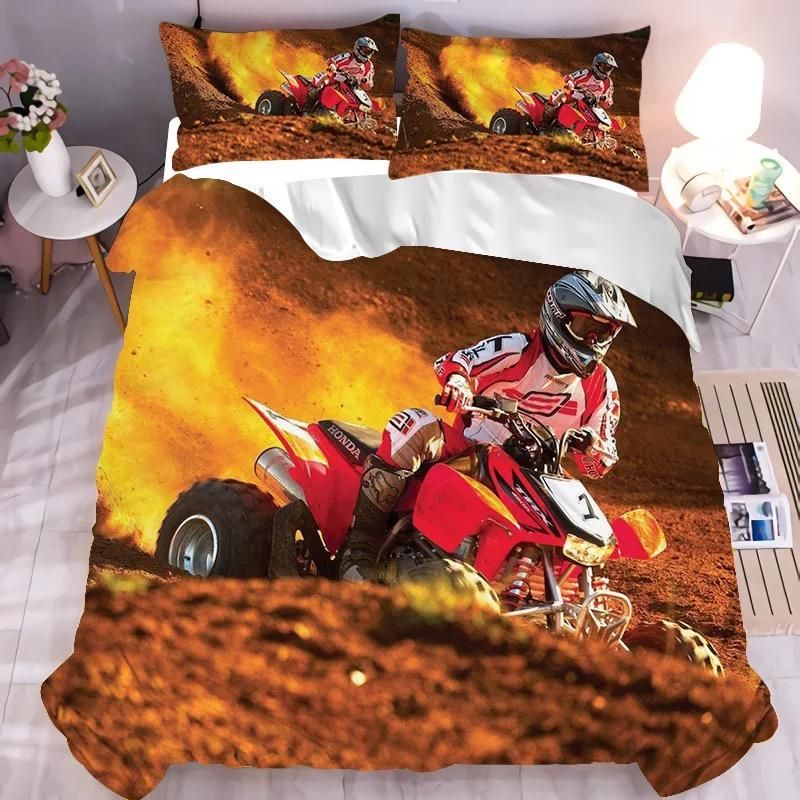 Motocross Mountain Bike 9 Duvet Cover Quilt Cover Pillowcase Bedding