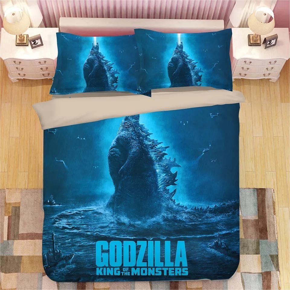Godzilla 3 Duvet Cover Quilt Cover Pillowcase Bedding Sets Bed
