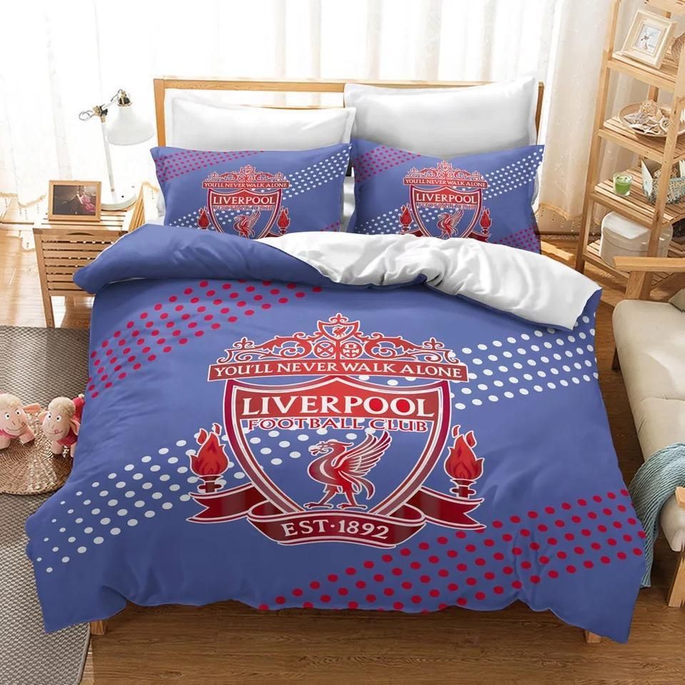 Liverpool Football Club 7 Duvet Cover Pillowcase Bedding Sets Home