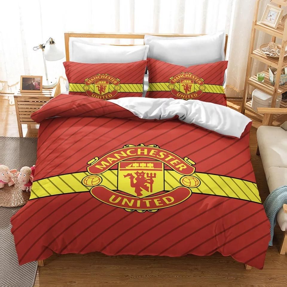 Manchester United Football Club 3 Duvet Cover Quilt Cover Pillowcase