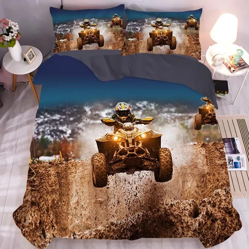 Motocross Mountain Bike 18 Duvet Cover Quilt Cover Pillowcase Bedding