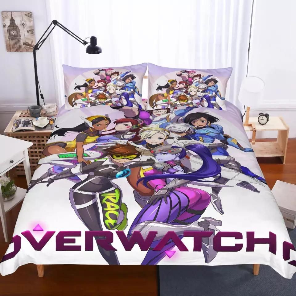 Game Overwatch 20 Duvet Cover Quilt Cover Pillowcase Bedding Sets