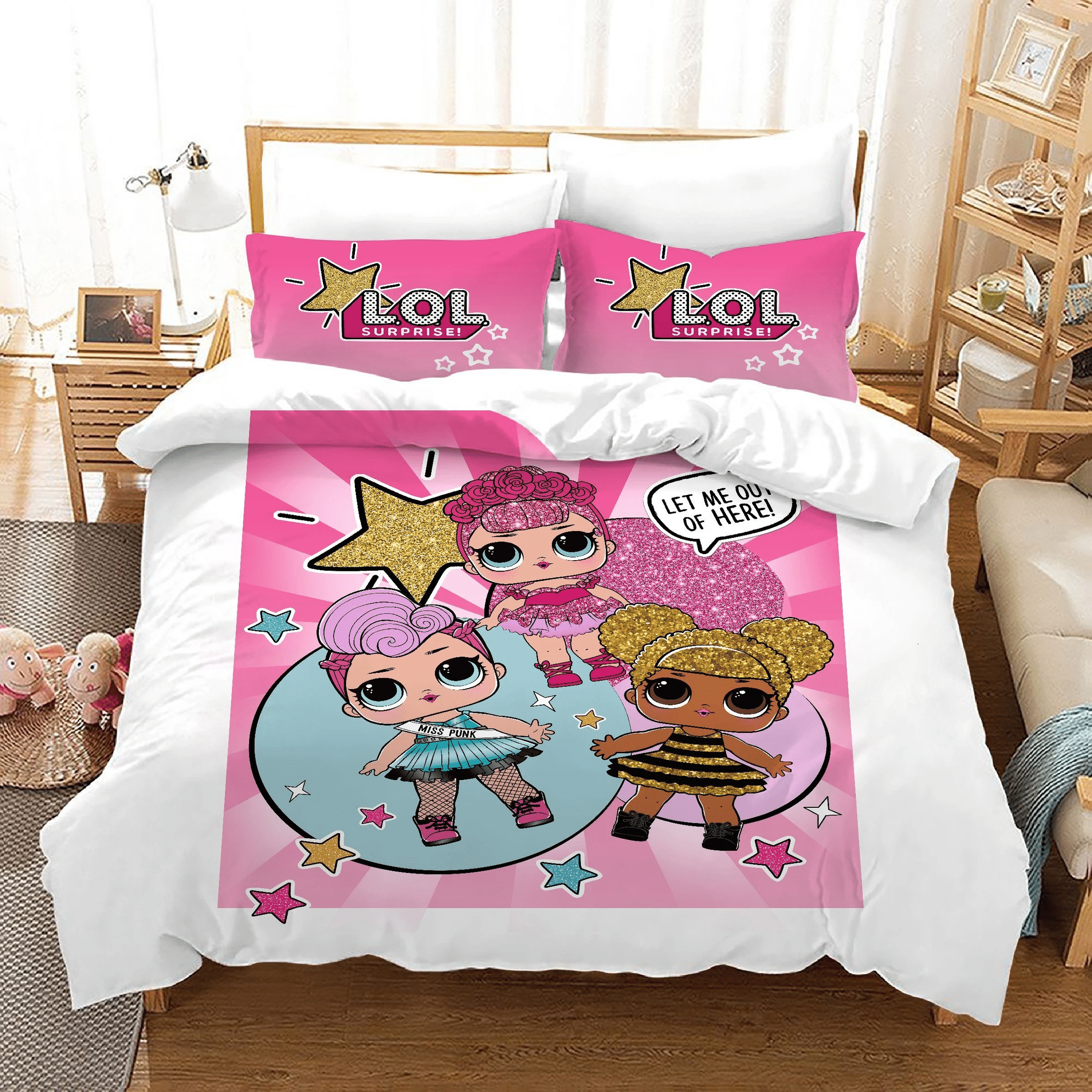 L O L Surprise 40 Duvet Cover Pillowcase Bedding Sets Home Bedroom