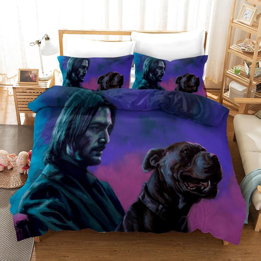 John Wick 13 Duvet Cover Pillowcase Bedding Sets Home Bedroom