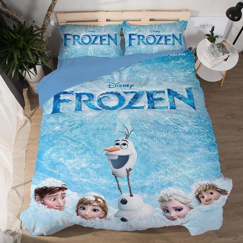 Frozen Anna Elsa Princess 3 Duvet Cover Pillowcase Bedding Set