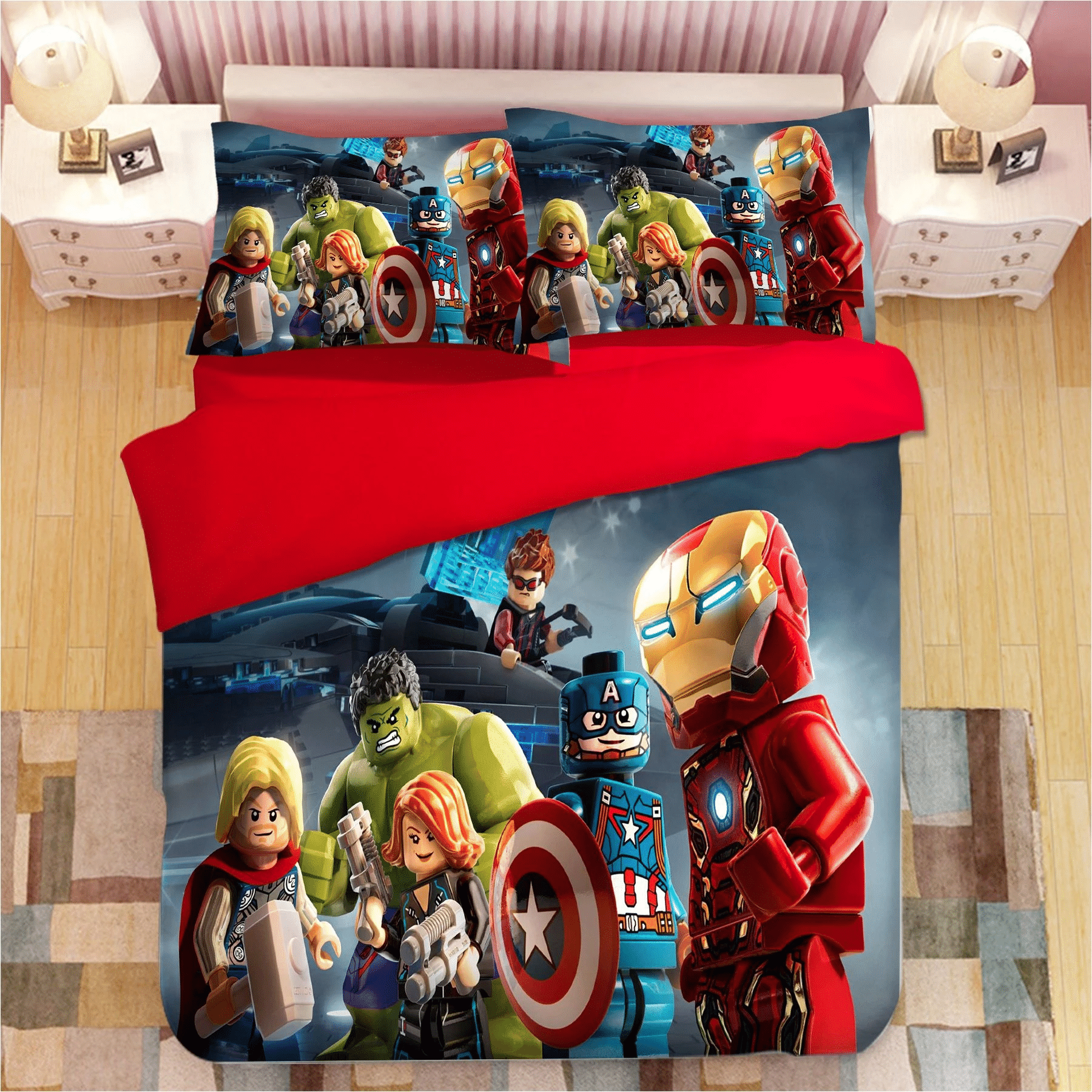 Lego Avengers Infinity War 2 Duvet Cover Quilt Cover Pillowcase