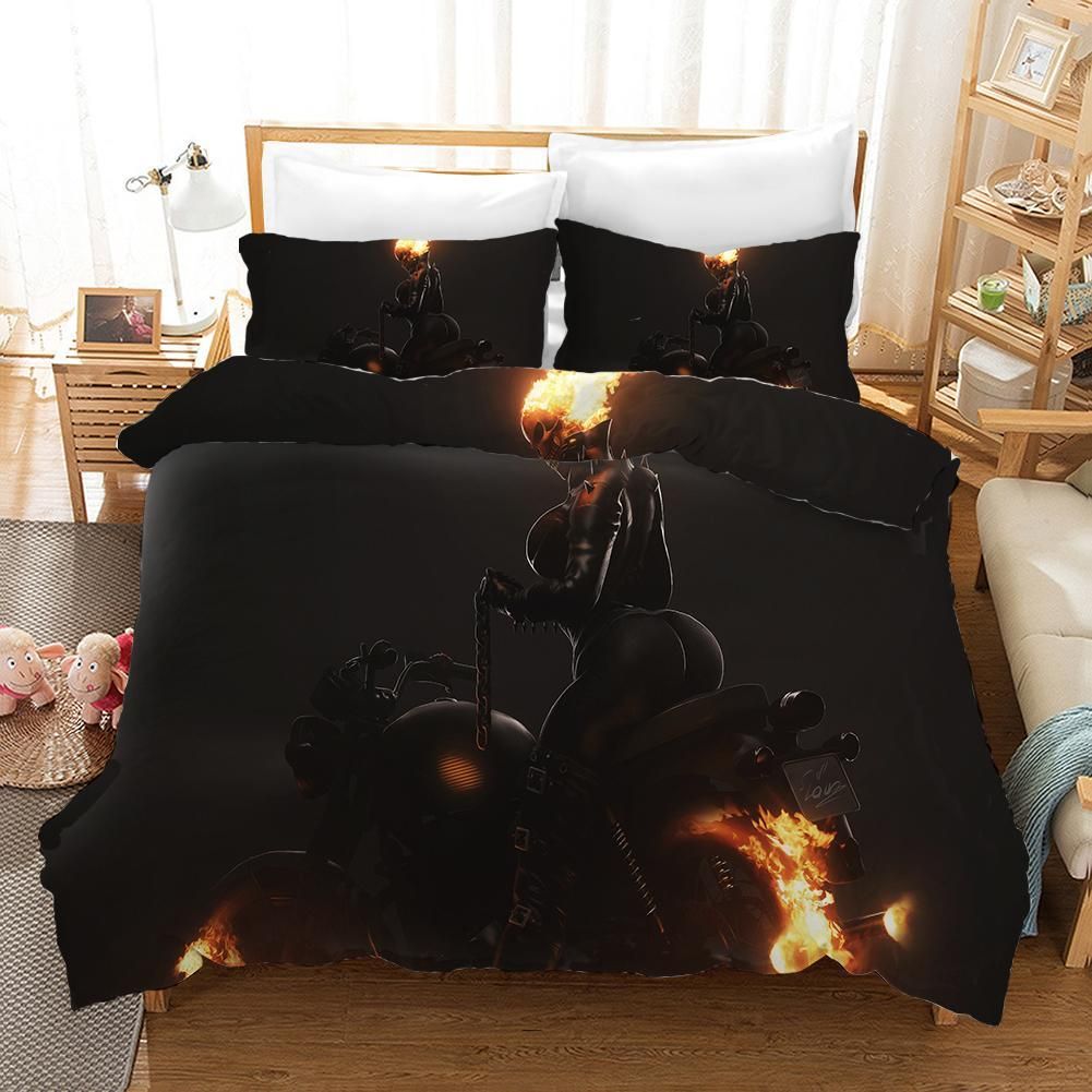 Ghost Rider 5 Duvet Cover Pillowcase Bedding Sets Home Bedroom