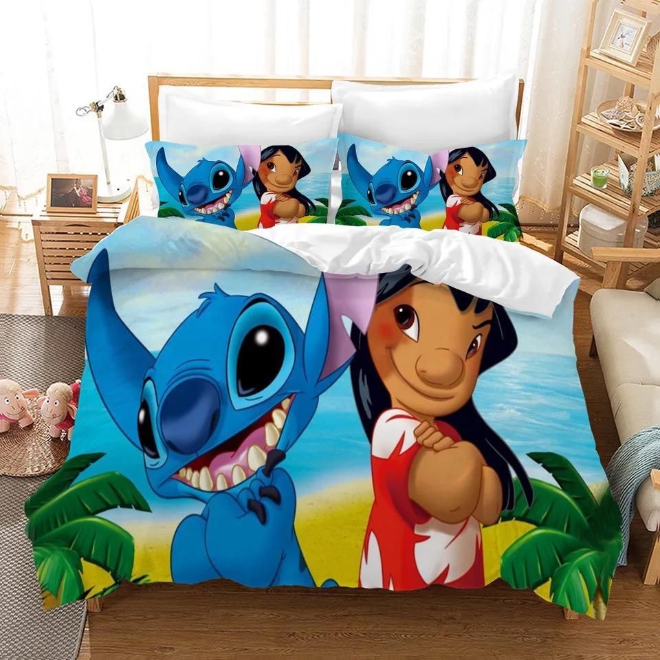 Lilo 038 Stitch 13 Duvet Cover Pillowcase Bedding Sets Home