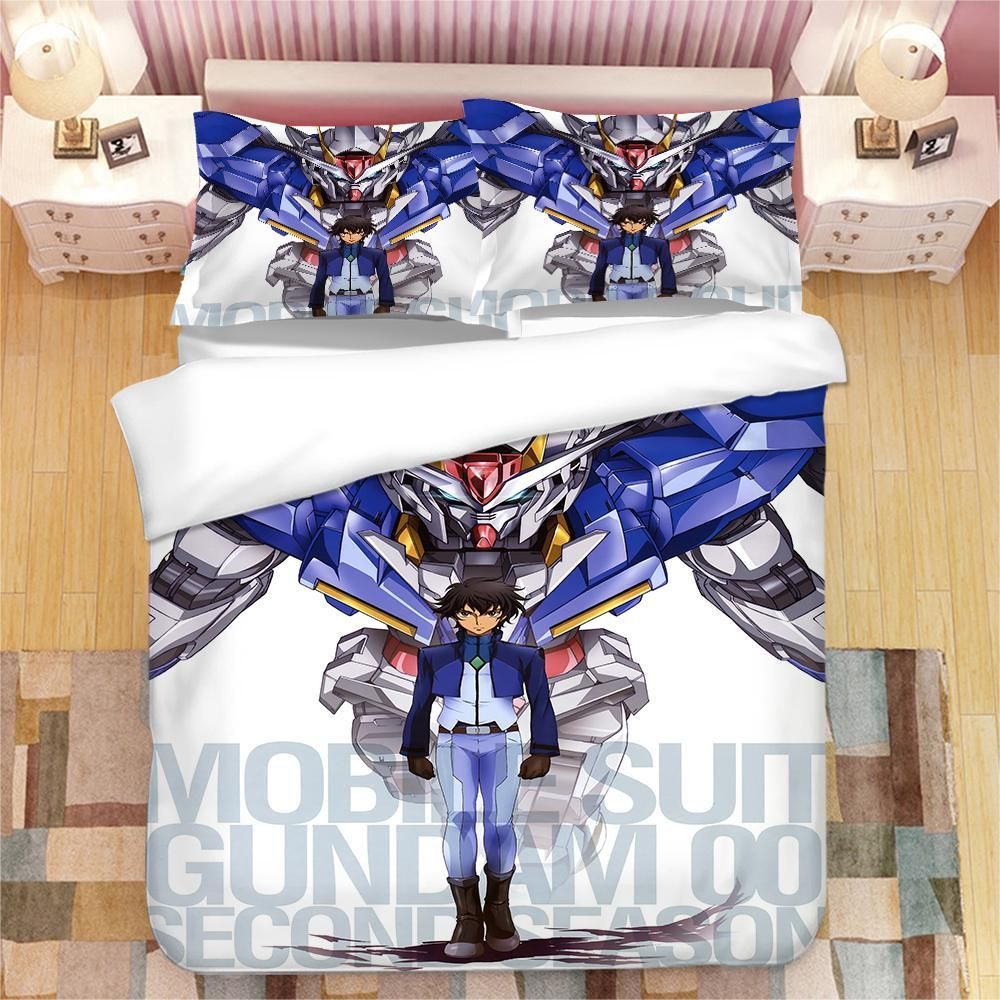 Gundam 12 Duvet Cover Pillowcase Bedding Sets Home Bedroom Decor