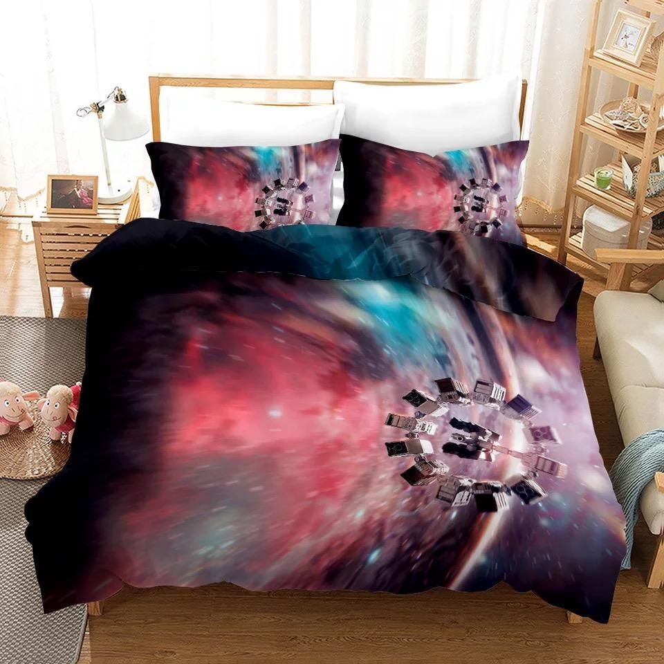 Interstellar Flora 8217 S Letter 2 Duvet Cover Pillowcase Bedding Set Quilt Bed