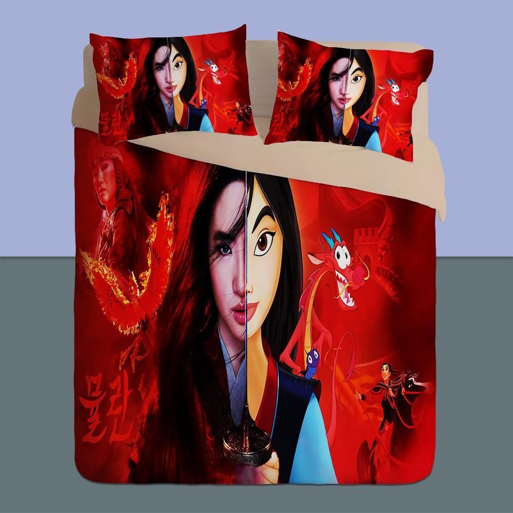Mulan 2 Duvet Cover Pillowcase Bedding Sets Home Bedroom Decor
