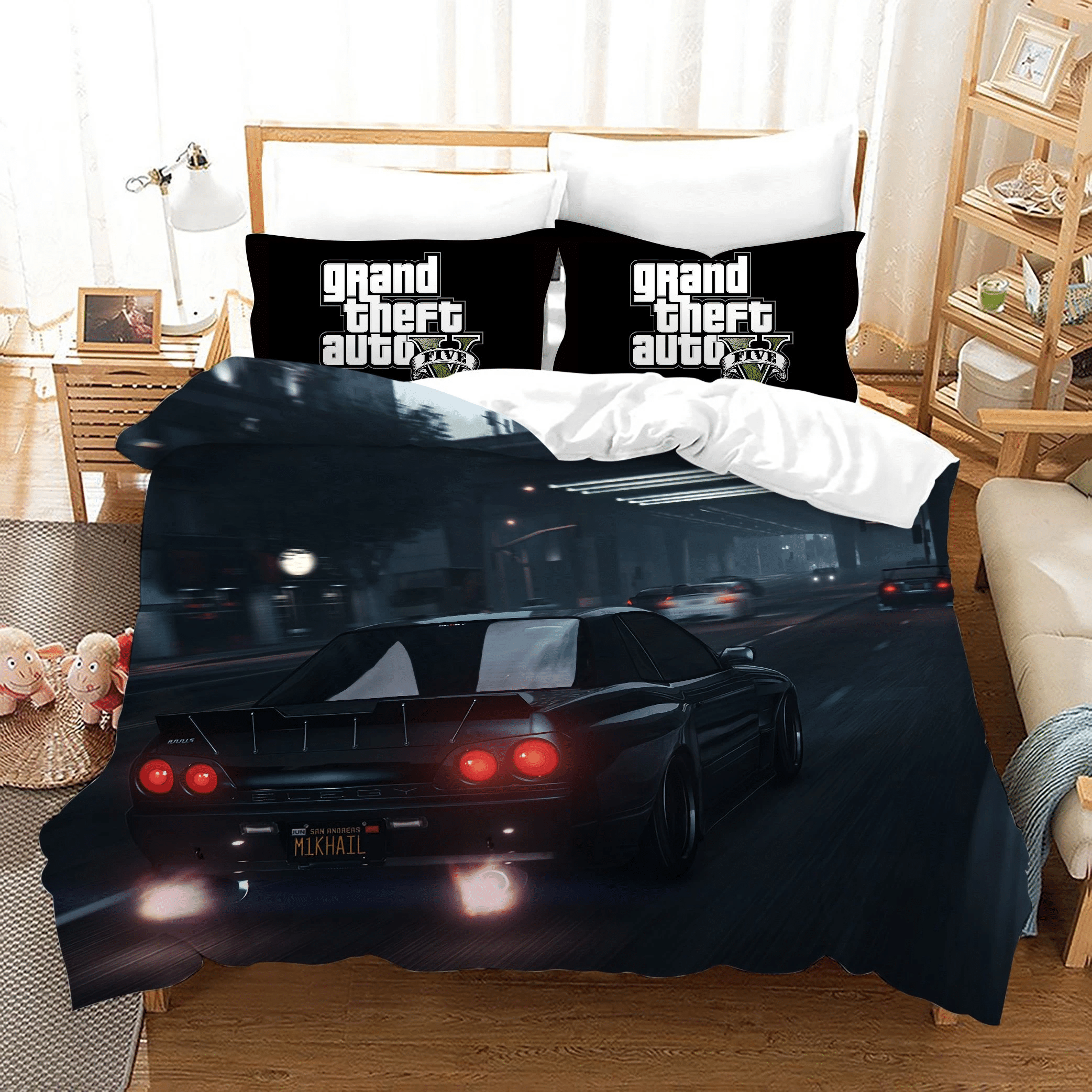 Grand Theft Auto 21 Duvet Cover Pillowcase Bedding Sets Home