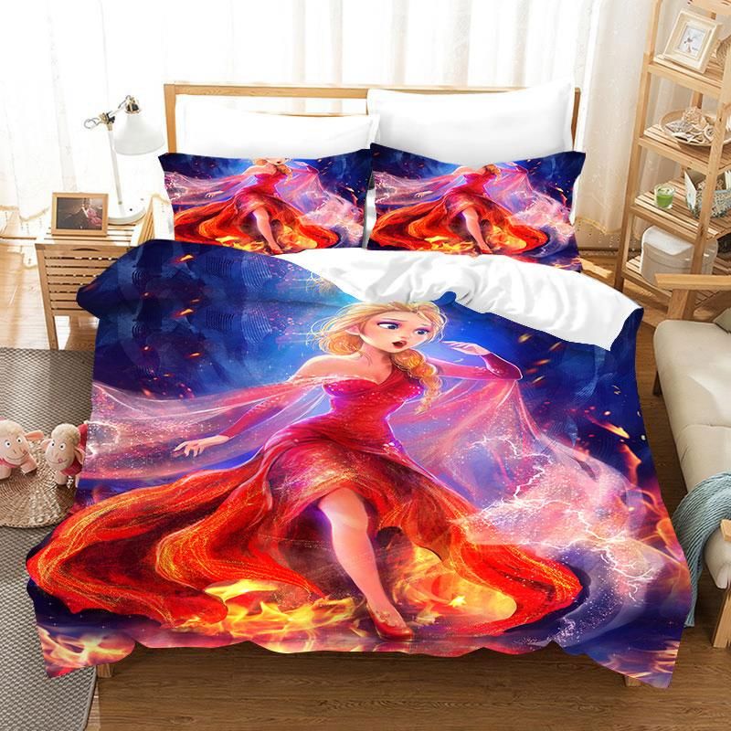 Frozen Anna Elsa Princess 25 Duvet Cover Quilt Cover Pillowcase