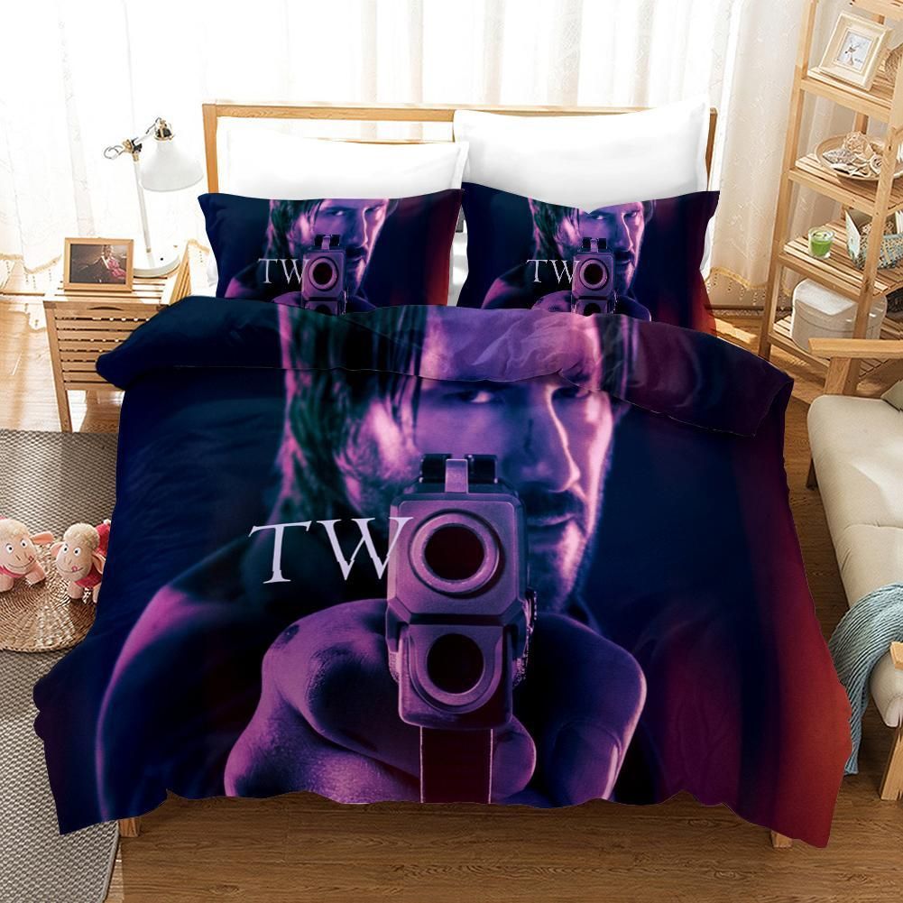 John Wick 2 Duvet Cover Pillowcase Bedding Sets Home Bedroom