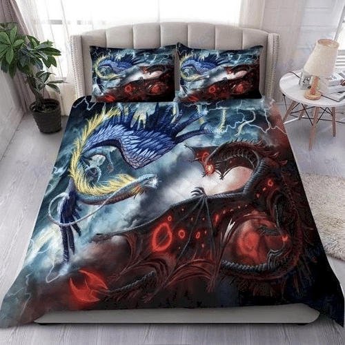 Galaxy Dragon Art Bedding Sets Duvet Cover Bedroom Quilt Bed