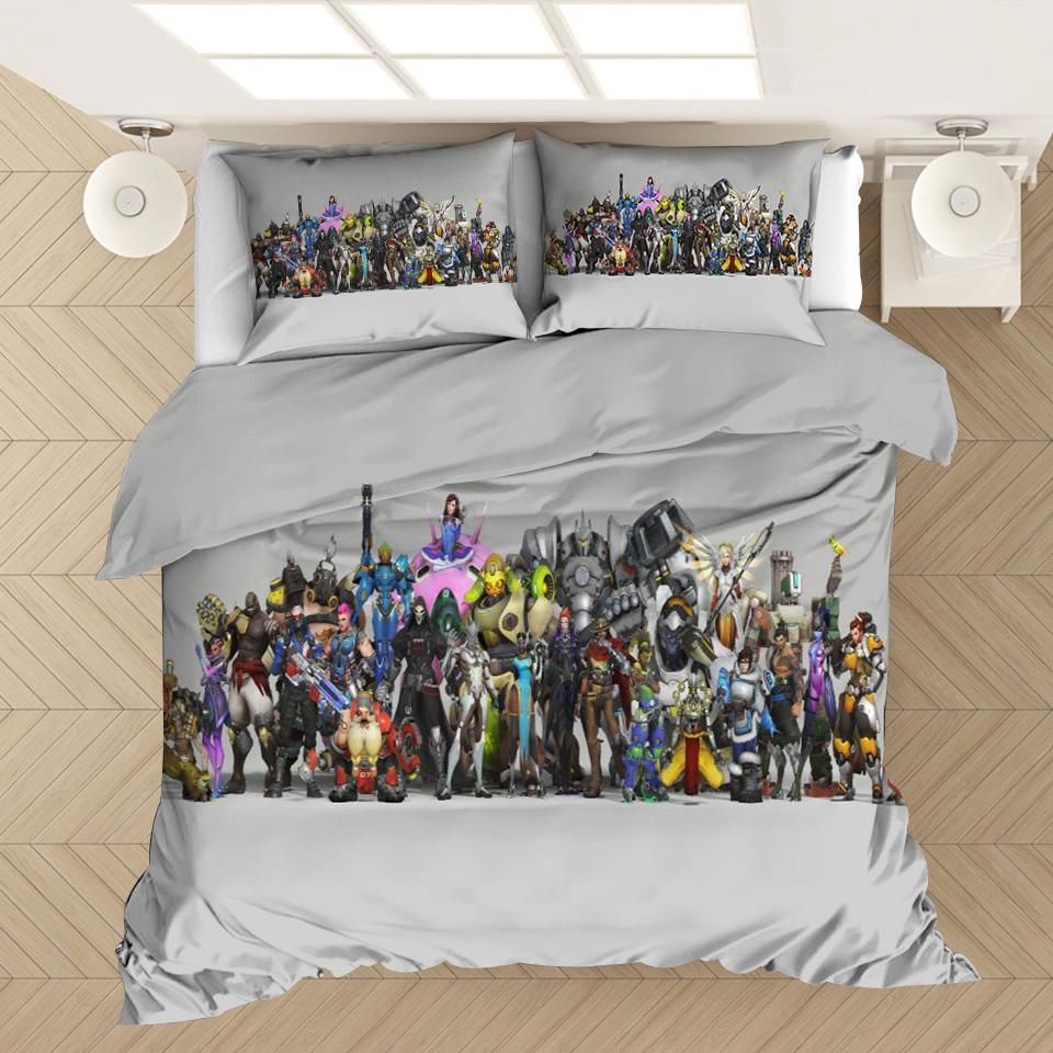 Game Overwatch 32 Duvet Cover Pillowcase Bedding Sets Home Decor