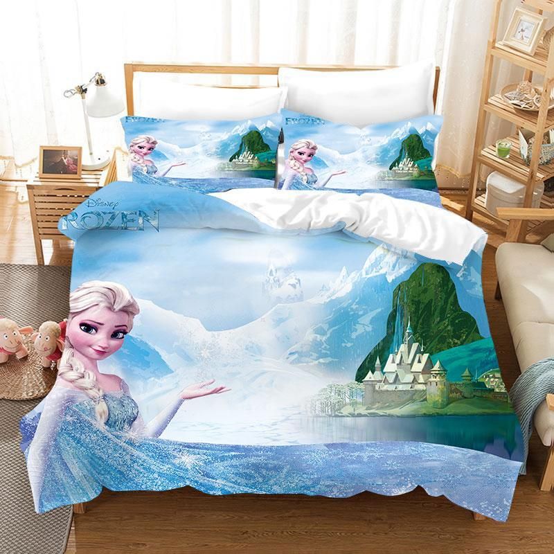 Frozen Anna Elsa Princess 18 Duvet Cover Pillowcase Bedding Sets