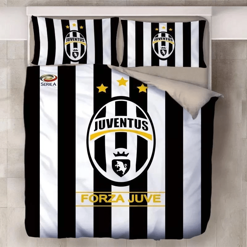 Juventus Cristiano Ronaldo Football Club 17 Duvet Cover Pillowcase Bedding