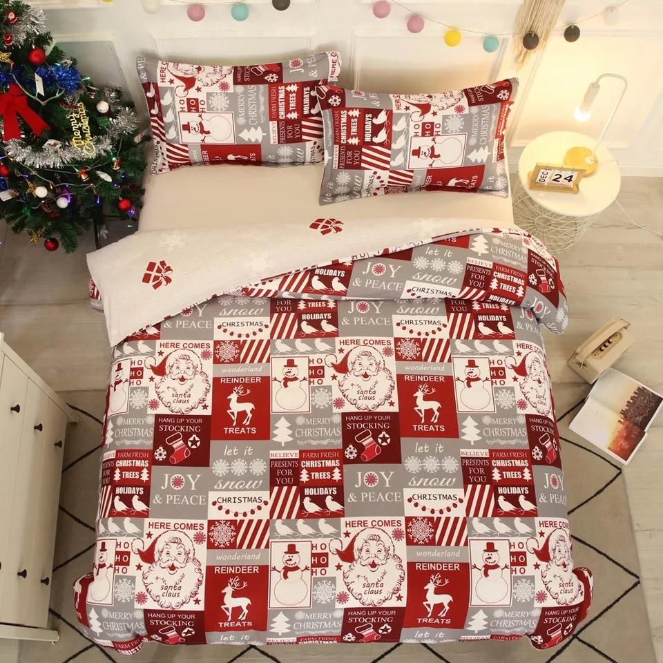 Merry Christmas 1 Duvet Cover Quilt Cover Pillowcase Bedding Sets