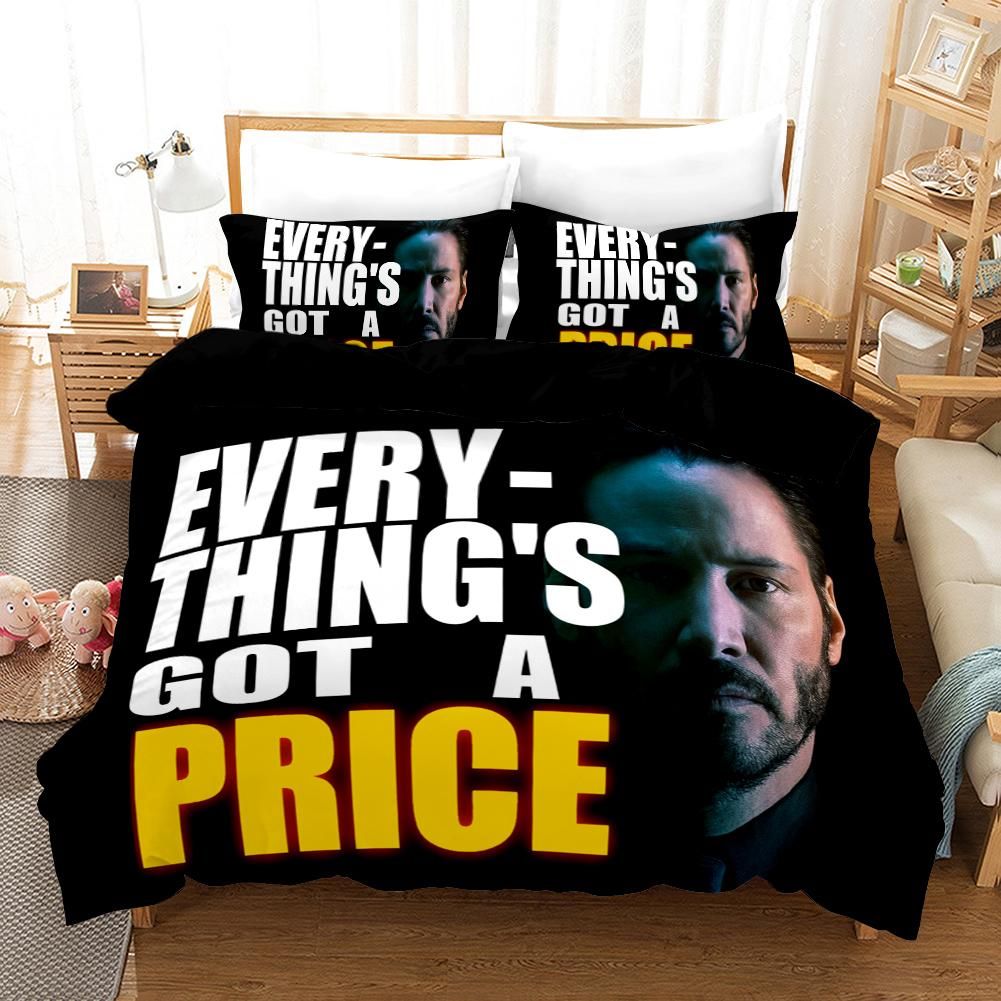 John Wick 9 Duvet Cover Quilt Cover Pillowcase Bedding Sets