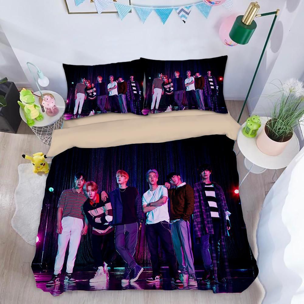 Monsta X Kpop 7 Duvet Cover Pillowcase Bedding Sets Home