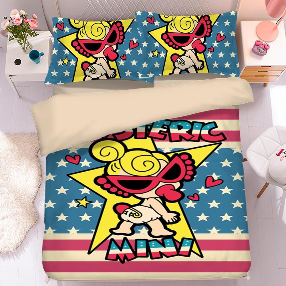 Hysteric Mini 5 Duvet Cover Pillowcase Bedding Sets Home Bedroom