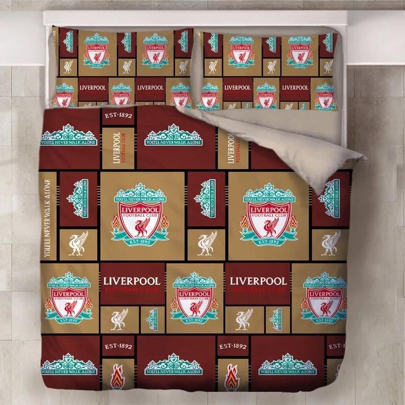 Liverpool Football Club 28 Duvet Cover Pillowcase Bedding Sets Home