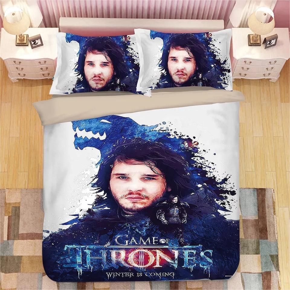 Game Of Thrones Jon Snow 11 Duvet Cover Pillowcase Bedding