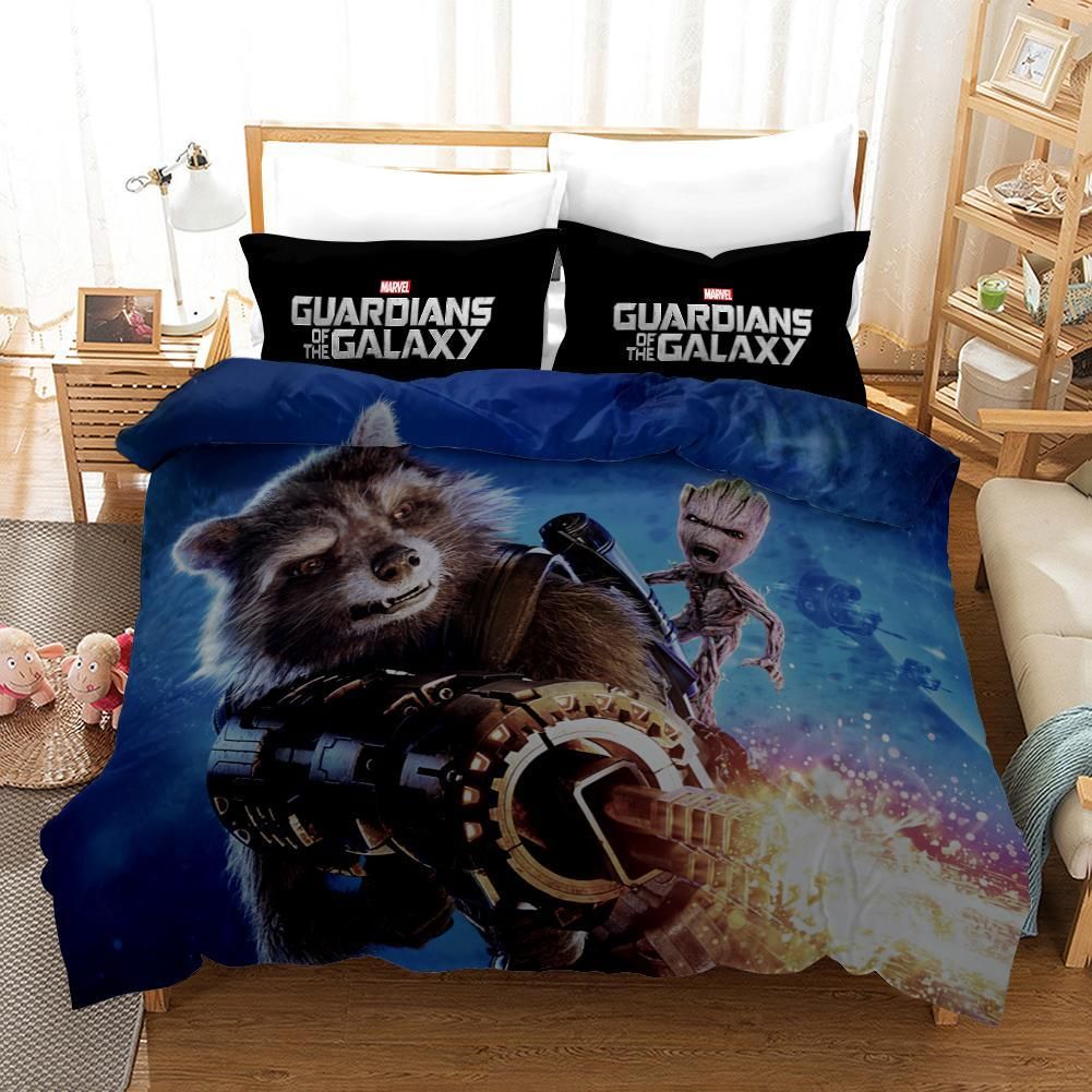 Guardians Of The Galaxy Rocket Raccoon 29 Duvet Cover Pillowcase
