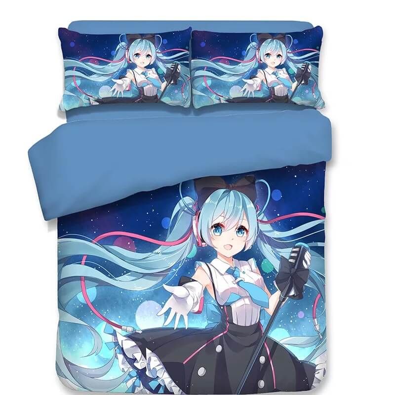 Hatsune Miku 15 Duvet Cover Pillowcase Bedding Set Quilt Bed