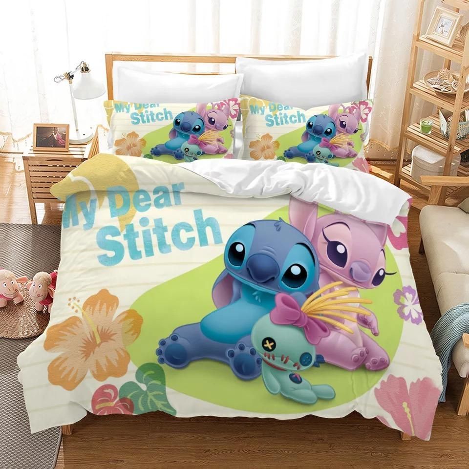 Lilo 038 Stitch 14 Duvet Cover Pillowcase Bedding Sets Home