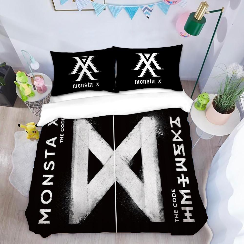 Monsta X Kpop 10 Duvet Cover Quilt Cover Pillowcase Bedding