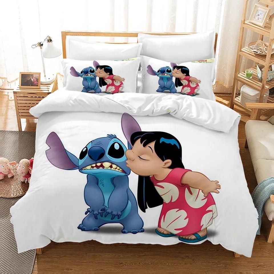 Lilo 038 Stitch 16 Duvet Cover Pillowcase Bedding Sets Home