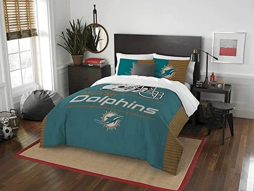 Miami Dolphins Customize Bedding Sets Duvet Cover Bedroom Set Bedset