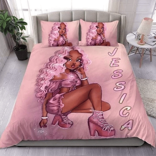 Melanin Black Girl Bedding Sets Duvet Cover Bedroom Quilt Bed