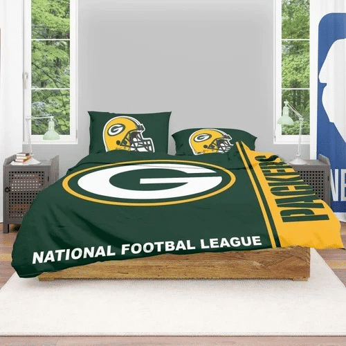 Green Bay Packers Customize Bedding Sets Duvet Cover Bedroom Quilt