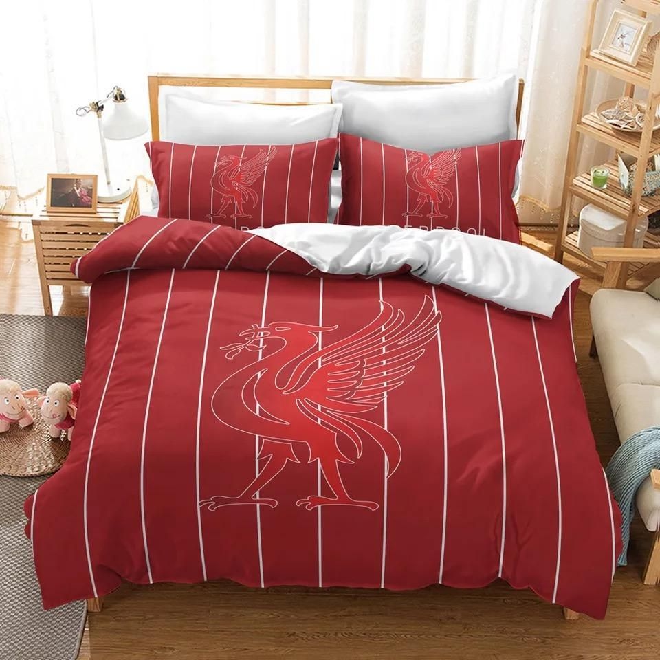 Liverpool Football Club 26 Duvet Cover Pillowcase Bedding Sets Home