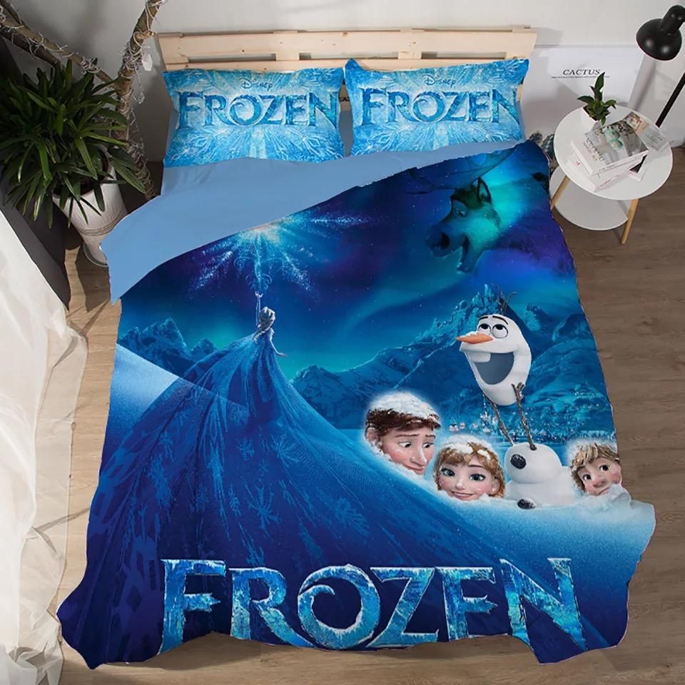 Frozen Anna Elsa Princess 8 Duvet Cover Quilt Cover Pillowcase